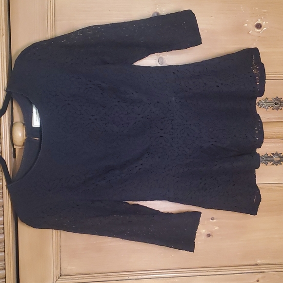 🎁 Anthropologie Moulinette Souers lace peplum top - Picture 2 of 8